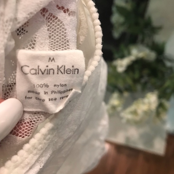 Calvin Klein Sheer Lace Small Top - Picture 7 of 7